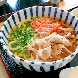 紅生姜豚肉うどん